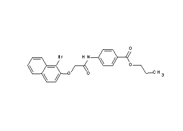 propyl 4-({[(1-bromo-2-naphthyl)oxy]acetyl}amino)benzoate