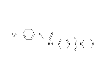2-(4-methylphenoxy)-N-[4-(4-morpholinylsulfonyl)phenyl]acetamide