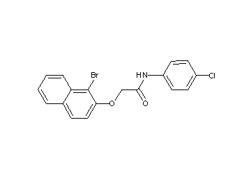 2-[(1-bromo-2-naphthyl)oxy]-N-(4-chlorophenyl)acetamide
