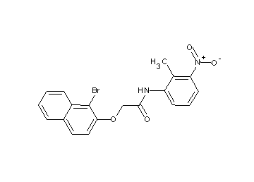 2-[(1-bromo-2-naphthyl)oxy]-N-(2-methyl-3-nitrophenyl)acetamide