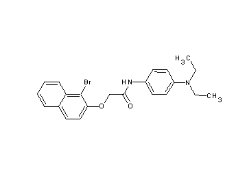 2-[(1-bromo-2-naphthyl)oxy]-N-[4-(diethylamino)phenyl]acetamide