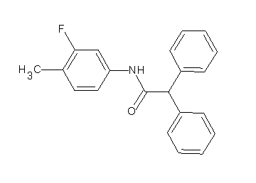 N-(3-fluoro-4-methylphenyl)-2,2-diphenylacetamide - Click Image to Close