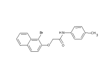 2-[(1-bromo-2-naphthyl)oxy]-N-(4-methylphenyl)acetamide