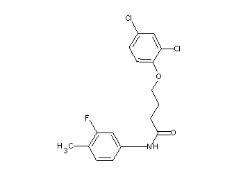 4-(2,4-dichlorophenoxy)-N-(3-fluoro-4-methylphenyl)butanamide - Click Image to Close