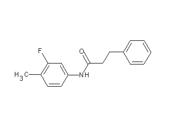 N-(3-fluoro-4-methylphenyl)-3-phenylpropanamide