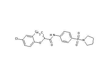 2-(2,4-dichlorophenoxy)-N-[4-(1-pyrrolidinylsulfonyl)phenyl]propanamide