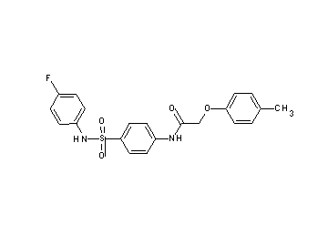 N-(4-{[(4-fluorophenyl)amino]sulfonyl}phenyl)-2-(4-methylphenoxy)acetamide