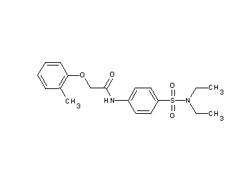 N-{4-[(diethylamino)sulfonyl]phenyl}-2-(2-methylphenoxy)acetamide - Click Image to Close