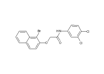 2-[(1-bromo-2-naphthyl)oxy]-N-(3,4-dichlorophenyl)acetamide