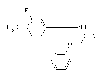 N-(3-fluoro-4-methylphenyl)-2-phenoxyacetamide