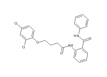 2-{[4-(2,4-dichlorophenoxy)butanoyl]amino}-N-phenylbenzamide - Click Image to Close