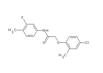 2-(4-chloro-2-methylphenoxy)-N-(3-fluoro-4-methylphenyl)acetamide