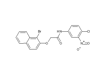 2-[(1-bromo-2-naphthyl)oxy]-N-(4-chloro-3-nitrophenyl)acetamide
