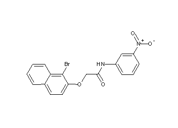 2-[(1-bromo-2-naphthyl)oxy]-N-(3-nitrophenyl)acetamide