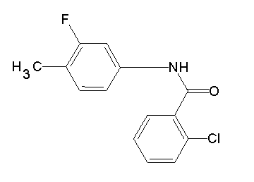 2-chloro-N-(3-fluoro-4-methylphenyl)benzamide