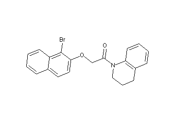 1-{[(1-bromo-2-naphthyl)oxy]acetyl}-1,2,3,4-tetrahydroquinoline - Click Image to Close
