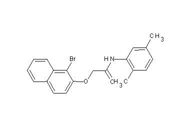 2-[(1-bromo-2-naphthyl)oxy]-N-(2,5-dimethylphenyl)acetamide - Click Image to Close