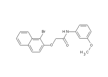 2-[(1-bromo-2-naphthyl)oxy]-N-(3-methoxyphenyl)acetamide