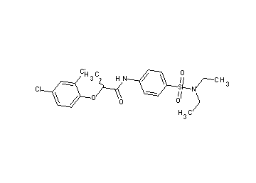 2-(2,4-dichlorophenoxy)-N-{4-[(diethylamino)sulfonyl]phenyl}propanamide