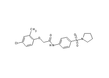 2-(4-chloro-2-methylphenoxy)-N-[4-(1-pyrrolidinylsulfonyl)phenyl]acetamide