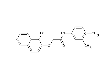 2-[(1-bromo-2-naphthyl)oxy]-N-(3,4-dimethylphenyl)acetamide