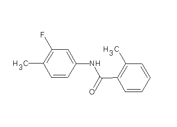 N-(3-fluoro-4-methylphenyl)-2-methylbenzamide - Click Image to Close
