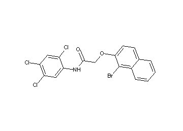 2-[(1-bromo-2-naphthyl)oxy]-N-(2,4,5-trichlorophenyl)acetamide