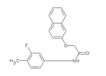 N-(3-fluoro-4-methylphenyl)-2-(2-naphthyloxy)acetamide