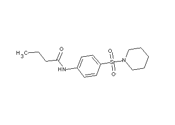 N-[4-(1-piperidinylsulfonyl)phenyl]butanamide