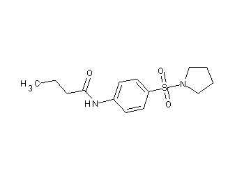 N-[4-(1-pyrrolidinylsulfonyl)phenyl]butanamide - Click Image to Close