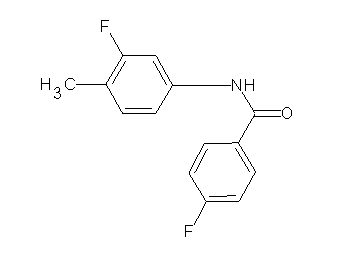 4-fluoro-N-(3-fluoro-4-methylphenyl)benzamide