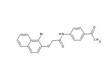 N-(4-acetylphenyl)-2-[(1-bromo-2-naphthyl)oxy]acetamide