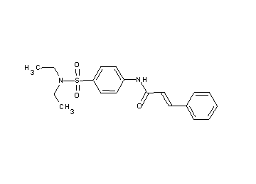 N-{4-[(diethylamino)sulfonyl]phenyl}-3-phenylacrylamide - Click Image to Close