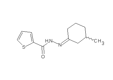 N'-(3-methylcyclohexylidene)-2-thiophenecarbohydrazide