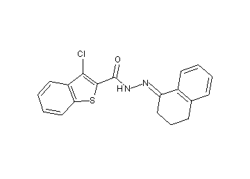 3-chloro-N'-(3,4-dihydro-1(2H)-naphthalenylidene)-1-benzothiophene-2-carbohydrazide - Click Image to Close