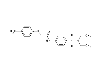 N-{4-[(diethylamino)sulfonyl]phenyl}-2-(4-methylphenoxy)acetamide