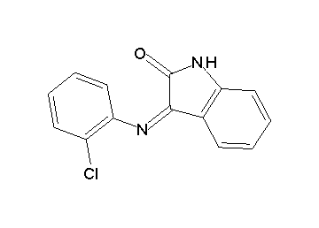 3-[(2-chlorophenyl)imino]-1,3-dihydro-2H-indol-2-one