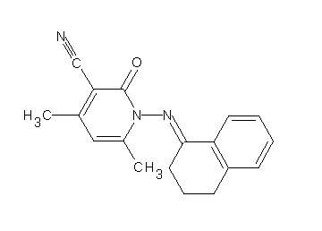 1-(3,4-dihydro-1(2H)-naphthalenylideneamino)-4,6-dimethyl-2-oxo-1,2-dihydro-3-pyridinecarbonitrile - Click Image to Close