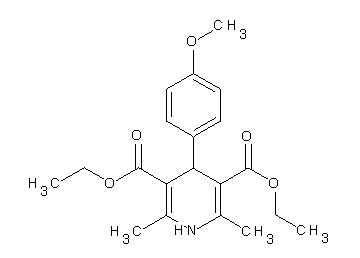 diethyl 4-(4-methoxyphenyl)-2,6-dimethyl-1,4-dihydro-3,5-pyridinedicarboxylate - Click Image to Close