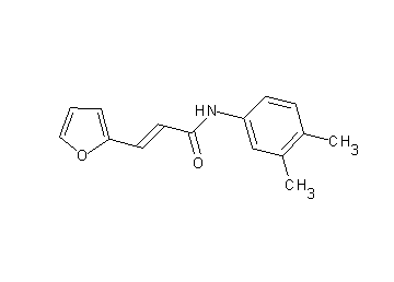 N-(3,4-dimethylphenyl)-3-(2-furyl)acrylamide - Click Image to Close