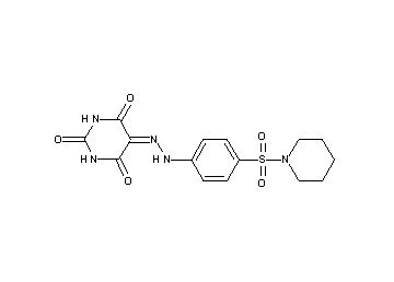 5-{[4-(1-piperidinylsulfonyl)phenyl]hydrazono}-2,4,6(1H,3H,5H)-pyrimidinetrione
