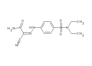 2-cyano-2-({4-[(diethylamino)sulfonyl]phenyl}hydrazono)acetamide - Click Image to Close