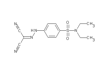 4-[2-(dicyanomethylene)hydrazino]-N,N-diethylbenzenesulfonamide - Click Image to Close
