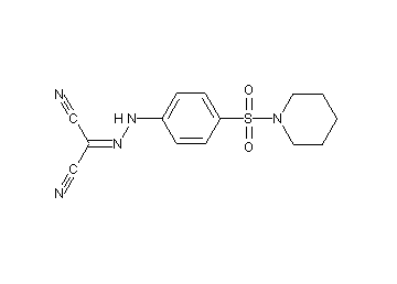 {[4-(1-piperidinylsulfonyl)phenyl]hydrazono}malononitrile - Click Image to Close