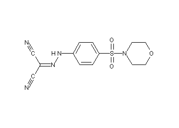 {[4-(4-morpholinylsulfonyl)phenyl]hydrazono}malononitrile - Click Image to Close