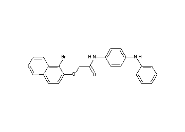 N-(4-anilinophenyl)-2-[(1-bromo-2-naphthyl)oxy]acetamide
