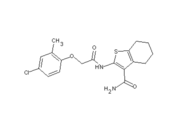 2-{[(4-chloro-2-methylphenoxy)acetyl]amino}-4,5,6,7-tetrahydro-1-benzothiophene-3-carboxamide