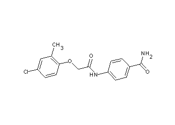 4-{[(4-chloro-2-methylphenoxy)acetyl]amino}benzamide