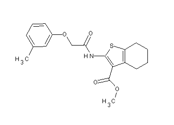 methyl 2-{[(3-methylphenoxy)acetyl]amino}-4,5,6,7-tetrahydro-1-benzothiophene-3-carboxylate