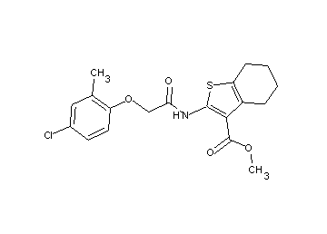 methyl 2-{[(4-chloro-2-methylphenoxy)acetyl]amino}-4,5,6,7-tetrahydro-1-benzothiophene-3-carboxylate - Click Image to Close